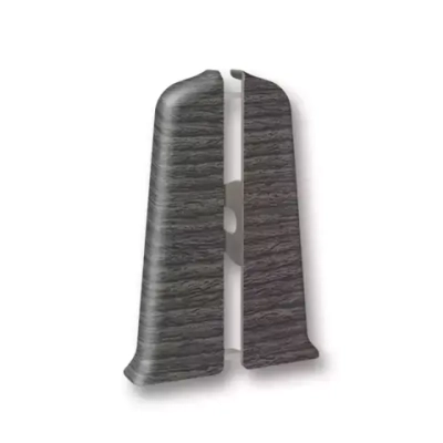 Заглушки Плинтуса Deconica Д55, 352 каштан серый, (1 пара)