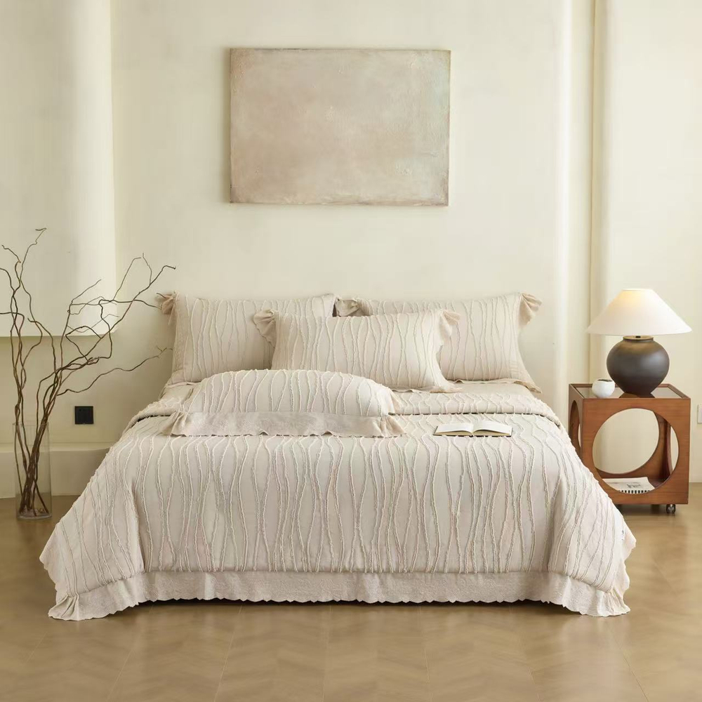 Одеяло «Вареный хлопок» 200х230 | бежевый