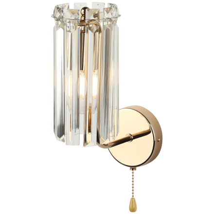 Бра светильник Rivoli Zoe 1064-401 настенный 1хЕ14 40 Вт хрусталь с выключателем