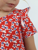 11-195-15 Платье для девочки с коротким рукавом Luneva