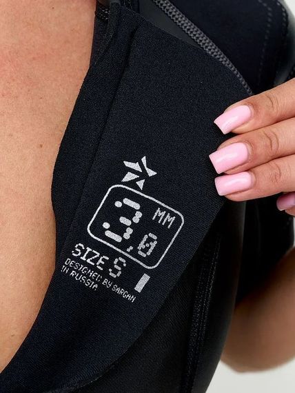 Гидрокостюм Sargan Black Queen shorty lady черный 3 мм