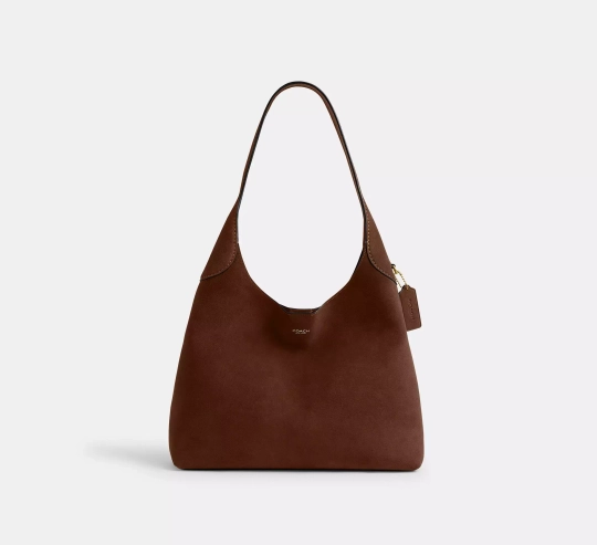 COACH СУМКА ЧЕРЕЗ ПЛЕЧО BROOKLYN 34, КОРИЧНЕВЫЙ