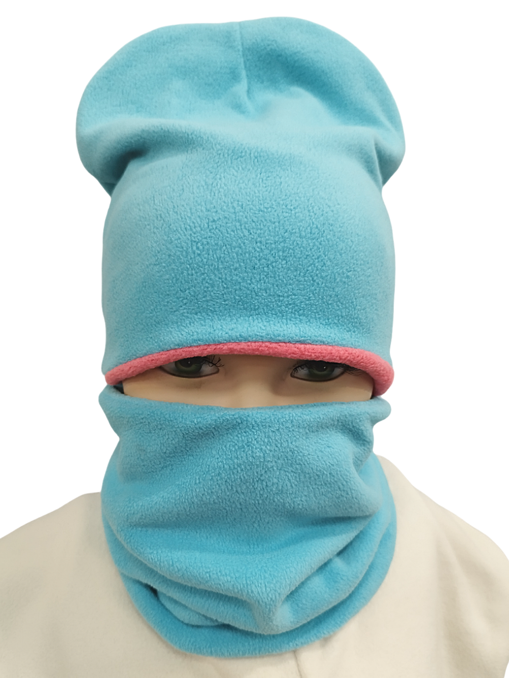 4014 Шапка и снуд флис в ассортименте (54-56)