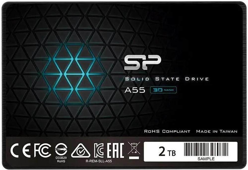 Накопитель SSD 2.5'' Silicon Power SP002TBSS3A55S25 2048 ГБ
