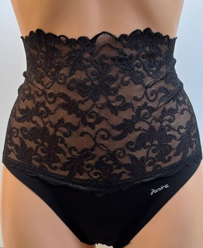 Трусики-слипы с экстравысокой талией Angie (Размер: XXL) (Цвет: черный)