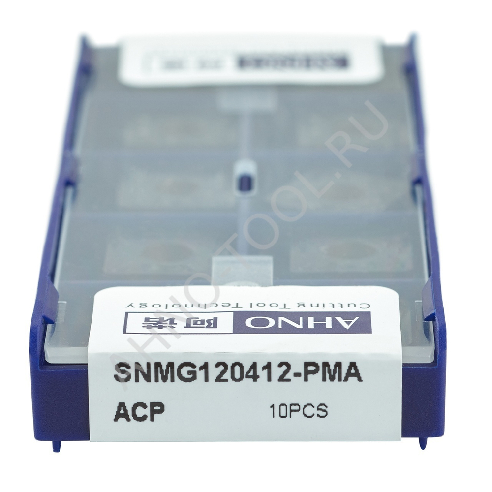 Пластина твердосплавная ISO SNMG120412-PMA ACP10E AHNO по стали, чистовая