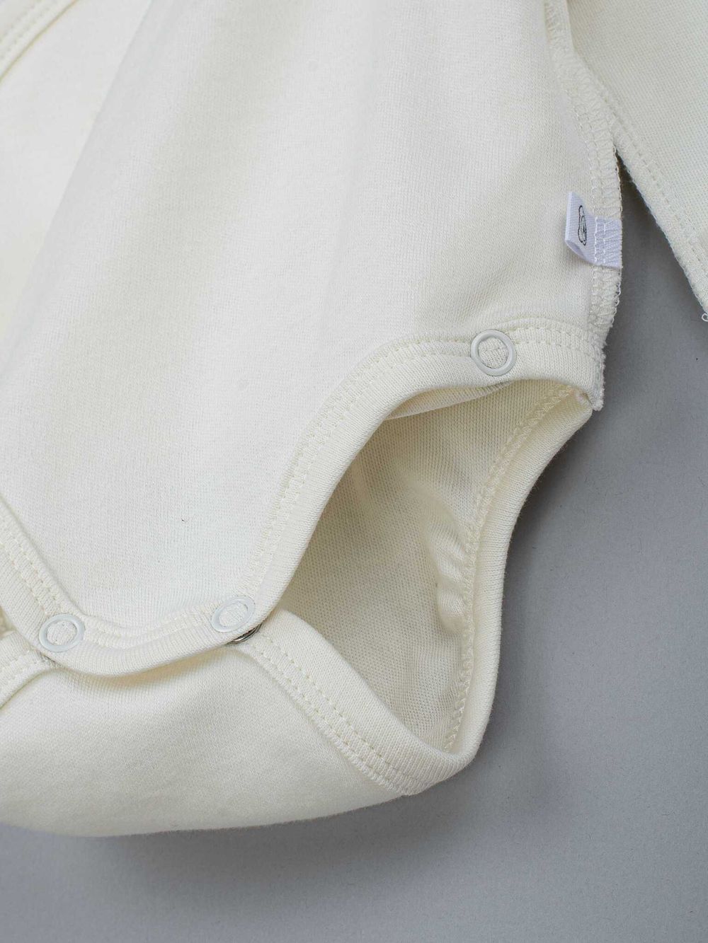 Боди-кимоно с наружными швами "Молоко" 0+