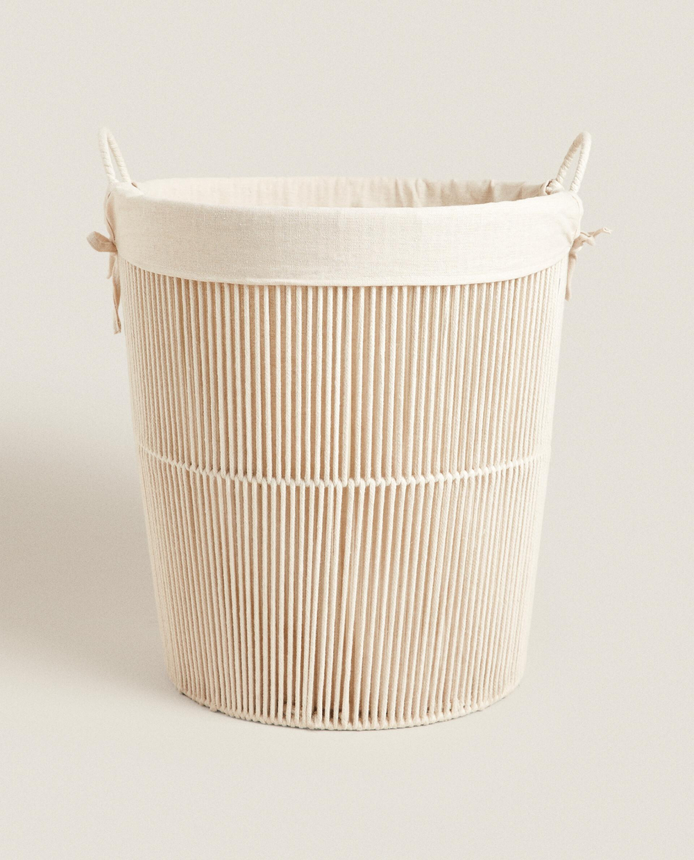 Zara Home Корзина из нержавеющей стали, цвет бежевый, 51 см