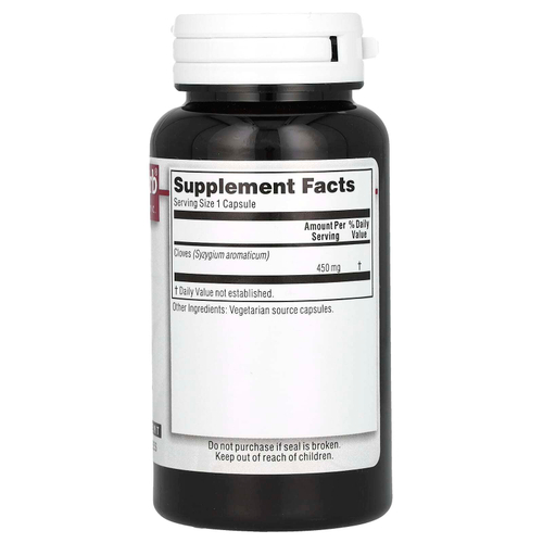 Kroeger Herb Co, Fresh Ground Cloves, гвоздика, 100 вегетарианских капсул (450 мг в 1 капсуле)