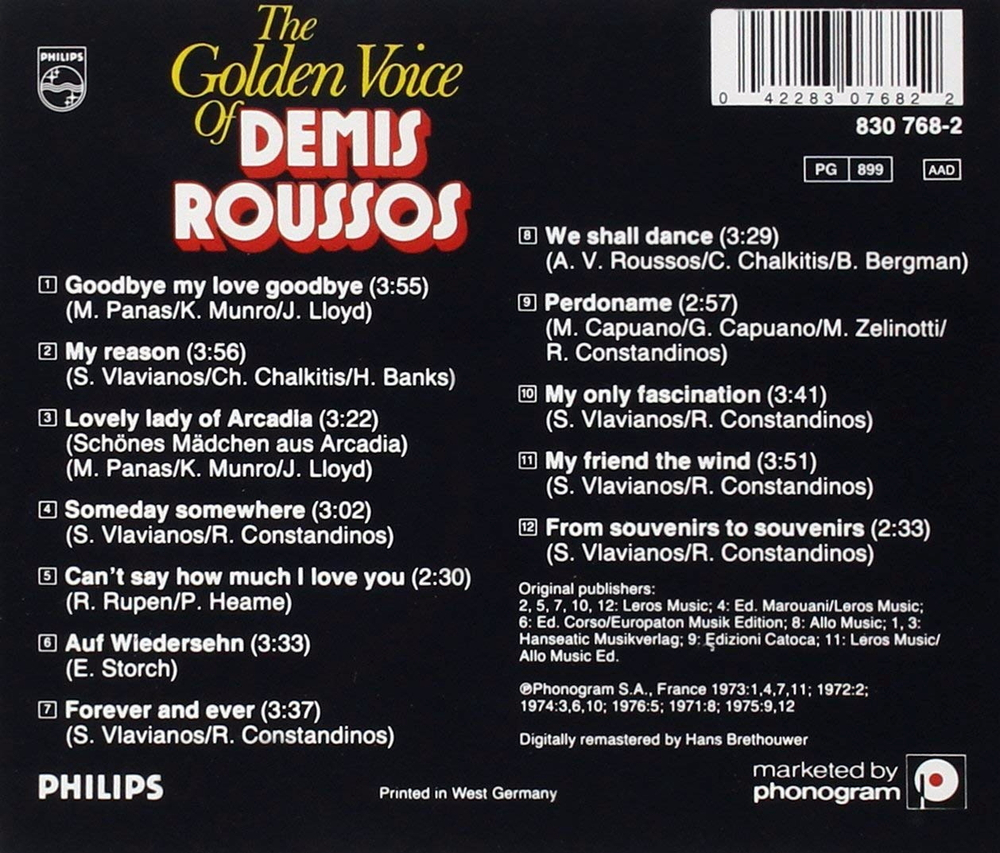 Demis Roussos / The Golden Voice Of Demis Roussos (CD)