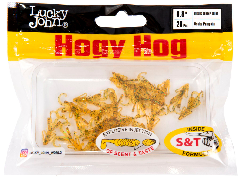 Мягкая приманка Lucky John HOGY HOG 0.8in (20 мм), цвет PA19, 20 шт.