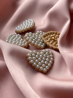 Пуговицы Жемчуг Сердце