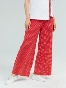 Костюм трикотажный оверсайз с широкими брюками