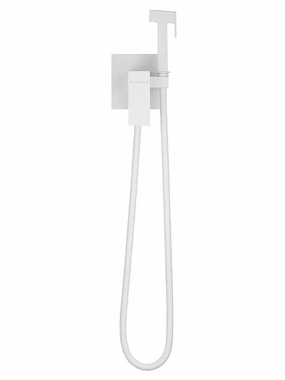 Гигиенический душ со смесителем встраиваемый WONZON & WOGHAND CUBE WW-88829016-MW белый матовый