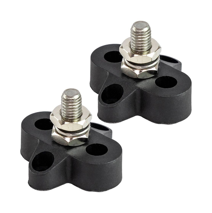 Клемма-штифт одинарная, M8, черная/черная