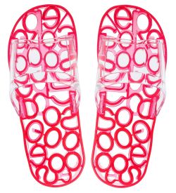 GAEM Home MSG-08/07-M Массажные тапочки красные, длина 25см