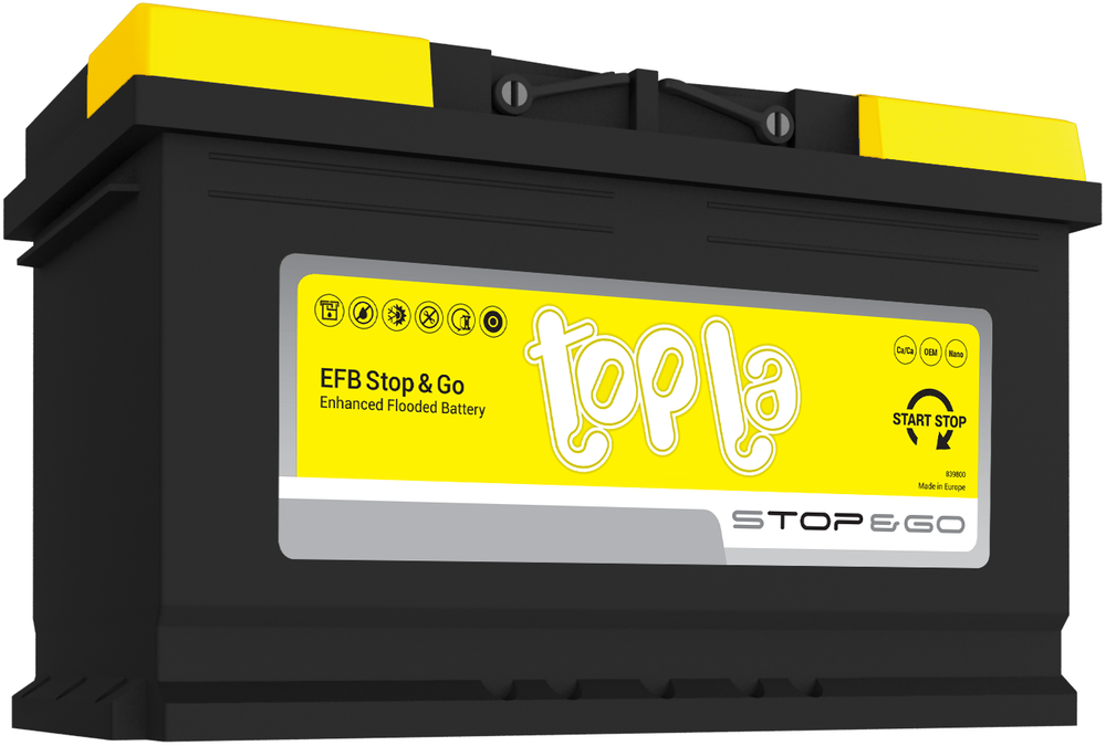 Topla EFB Stop&amp;Go 6CT- 80 аккумулятор