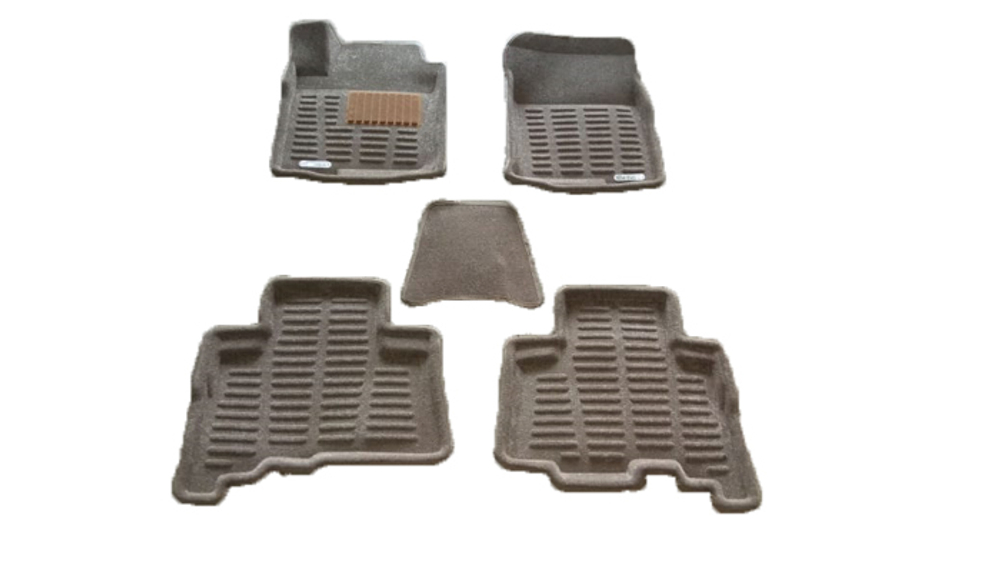 Коврики салона Satori 3D для Toyota Land Cruiser 150 Prado 2009- с бортиком бежевые. Артикул SI 08-00185