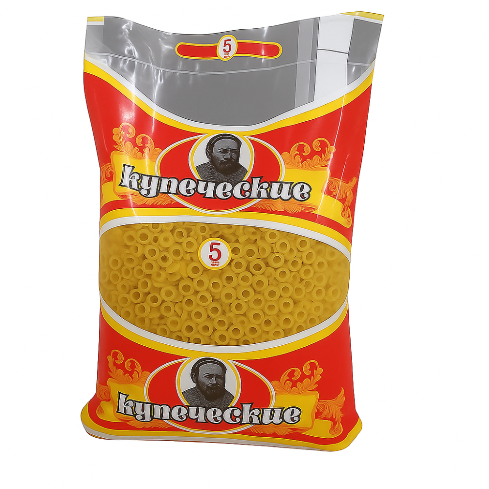 Макароны Купеческие Колечки №2 5 кг