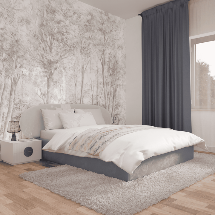 Двуспальная кровать с настилом Эллипс, 140х180