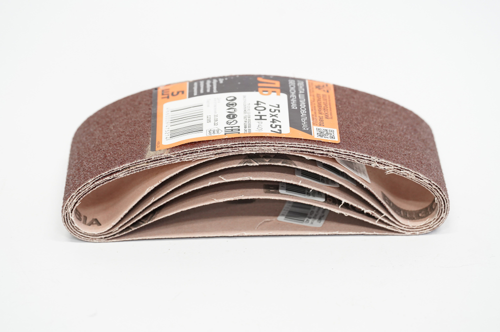 ЛЕНТА ШЛИФОВАЛЬНАЯ БАЗ БЕСКОНЕЧНАЯ 75Х457ММ 40Н (Р40)