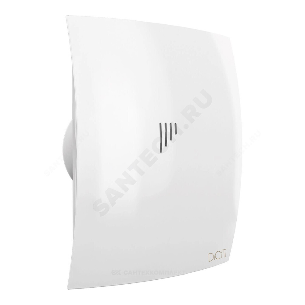Вентилятор накладной пластик D100 с обратным клапаном белый DICITI BREEZE 4C