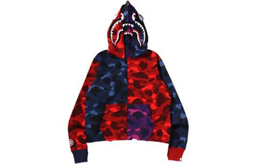 A Bathing Ape Color Camo Crazy Shark Full Zip Худи
