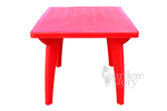Стол пластиковый Луна арт.740кр квадратный (красный)