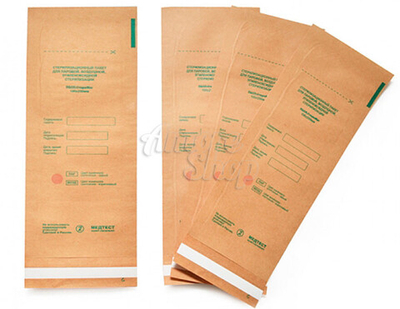 Крафт-пакеты для стерилизации 100х250 штучно