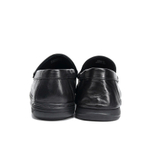 Bansley Top Grain Cow Leather Gommino Loafers Men"s Black