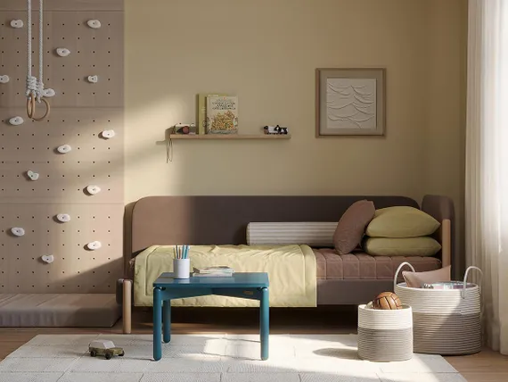 Столик кофейный Saga, 60х60 см, сине-зеленый