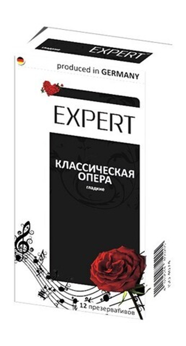 ПРЕЗЕРВАТИВЫ EXPERT КЛАССИЧЕСКАЯ ОПЕРА № 12 (КЛАССИЧЕСКИЕ), 12 штук