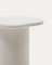 Приставной столик Macarella 48x47 см, белый цемент 