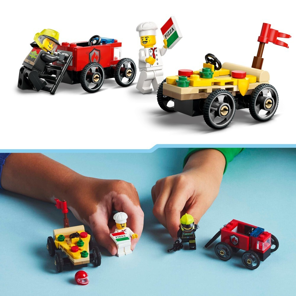 LEGO City / Гоночный набор: пицца против пожарной машины/ 60458