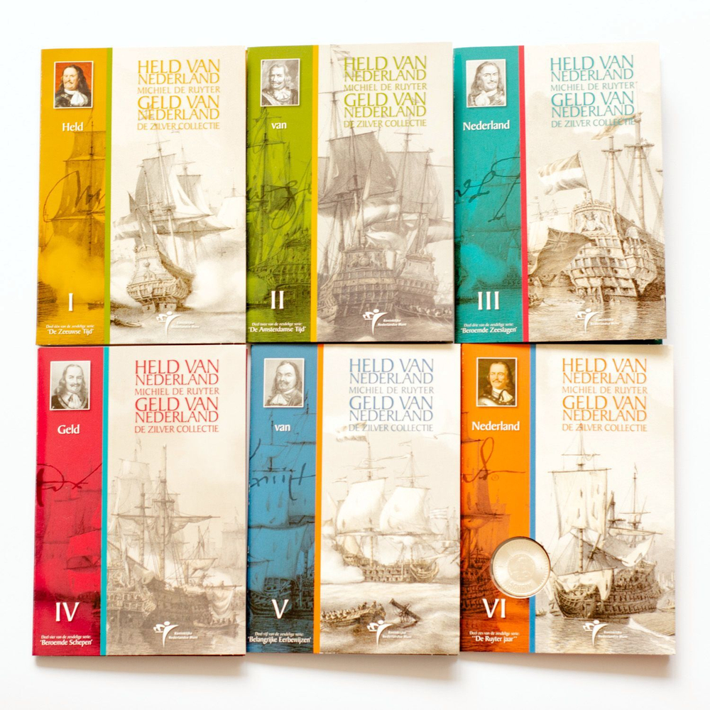 Netherlands 2007 Year Sets "Michiel de Ruyter" 6 Coin Sets