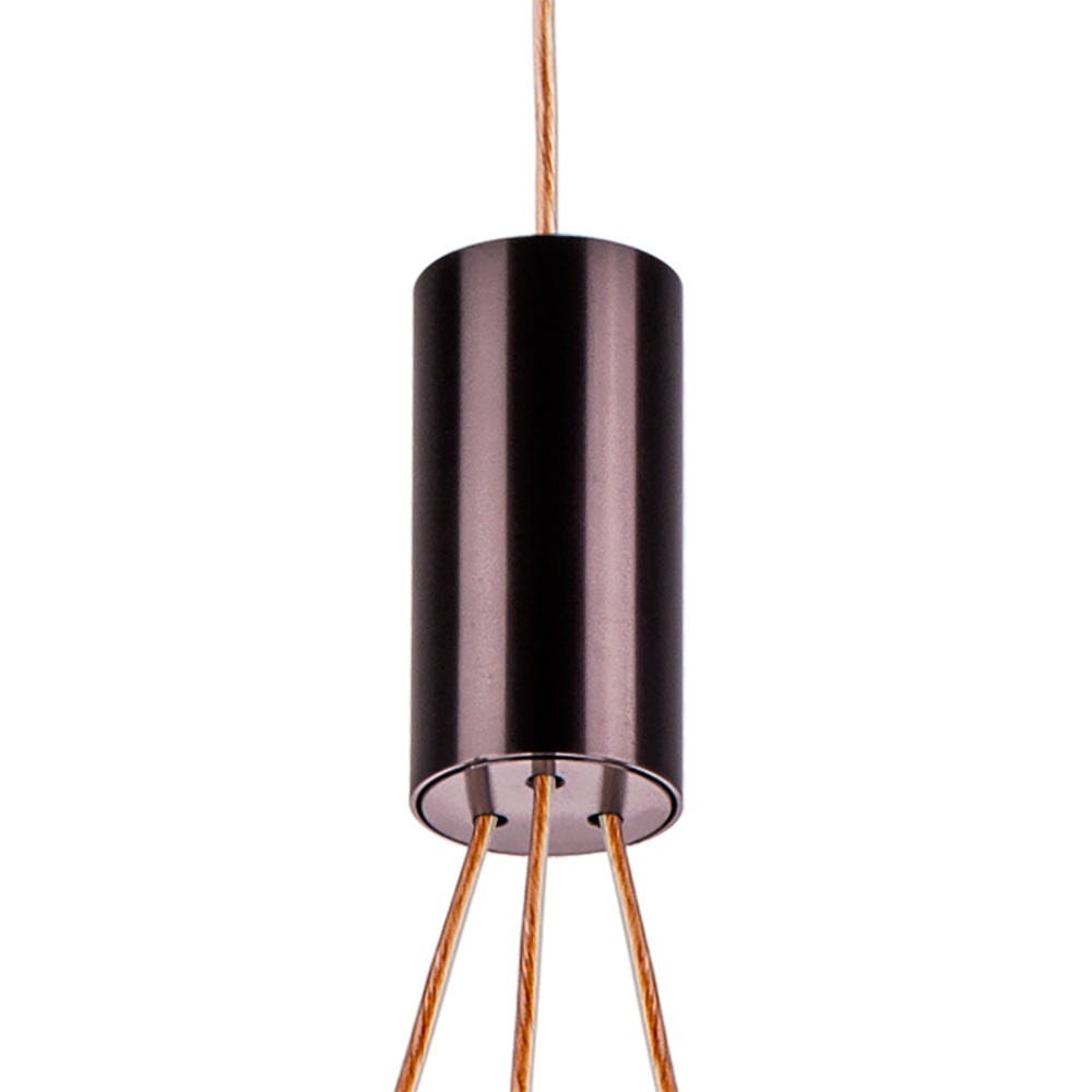 801090 Люстра SFERETTA LED 9х1,35W 600LM КОФЕЙНЫЙ/ПРОЗРАЧНЫЙ 3000K