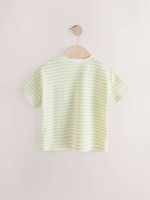 Футболка для девочки Next E44-979, Молочный, Салатовый