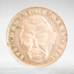 Germany, 2 Deutsche Mark - Ludwig Erhard, 1994, (Stuttgart Mint - "F"), VF