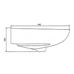 Умывальник "Антей -55" без перелива с отв (на пост.Салют, Антей , кронш 24см) (г.Лобня)