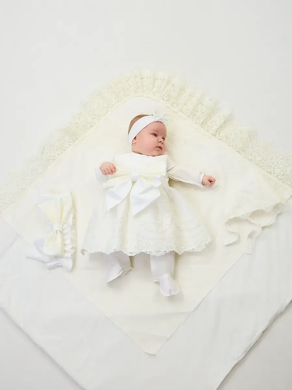 Конверт на выписку с платьем летний