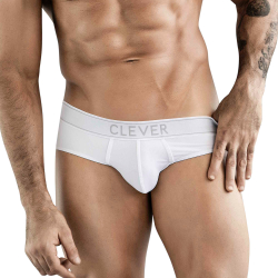Мужские трусы брифы белые Clever Moda BERNA CLASSIC BRIEF 178501