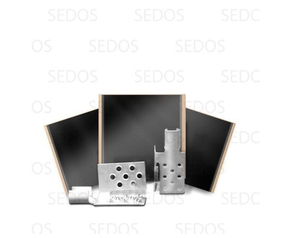 Монтажный комплект для пленочного пола (2 монтажных зажима,винил мастика 5х5см)