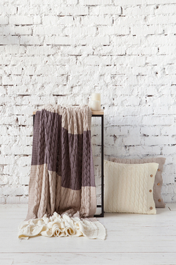 Плед 150х200 Luxberry Lux 22 мультиколор кофейный