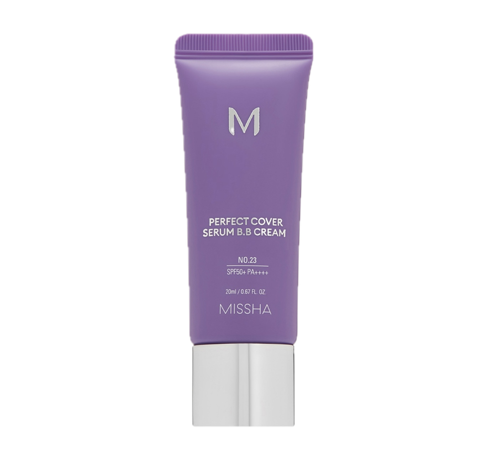 Missha M Perfect Cover Serum BB Cream, SPF50+/PA++++ тон 23 тональный BB крем с антивозрастной сывороткой для сияния кожи