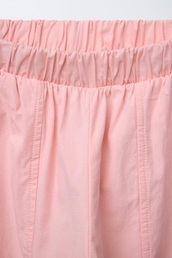 ZARA КОМБИНИРОВАННЫЕ БРЮКИ-ДЖОГГЕРЫ, РОЗОВЫЙ