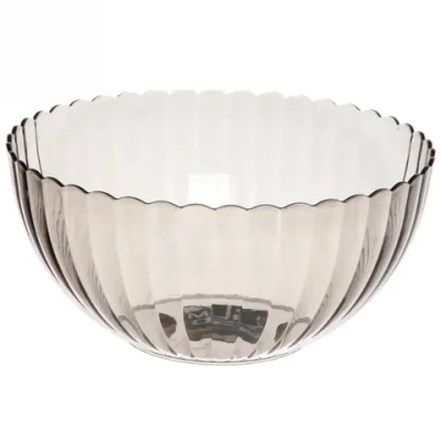 Салатник пластиковый «Мадлен» 19*9см ромашка,кофейный