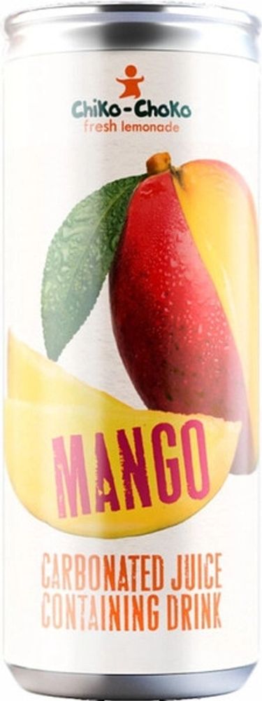 Сокосодержащий Газированный Напиток Чико-Чоко Манго / Chiko-Choko Mango 0.33 - банка