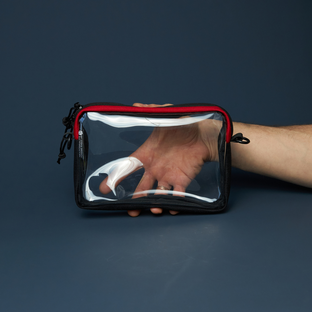 Transparent Case GO box черный/алый/темно-серый