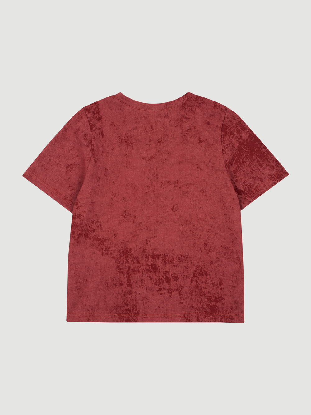 Футболка базовая с эффектом варки Mjölk Red Vintage