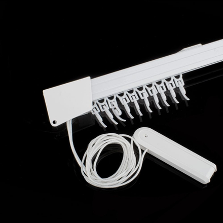 Карниз для штор раздвижной кордовый «Европа», белый. Цена за 1 п.м.